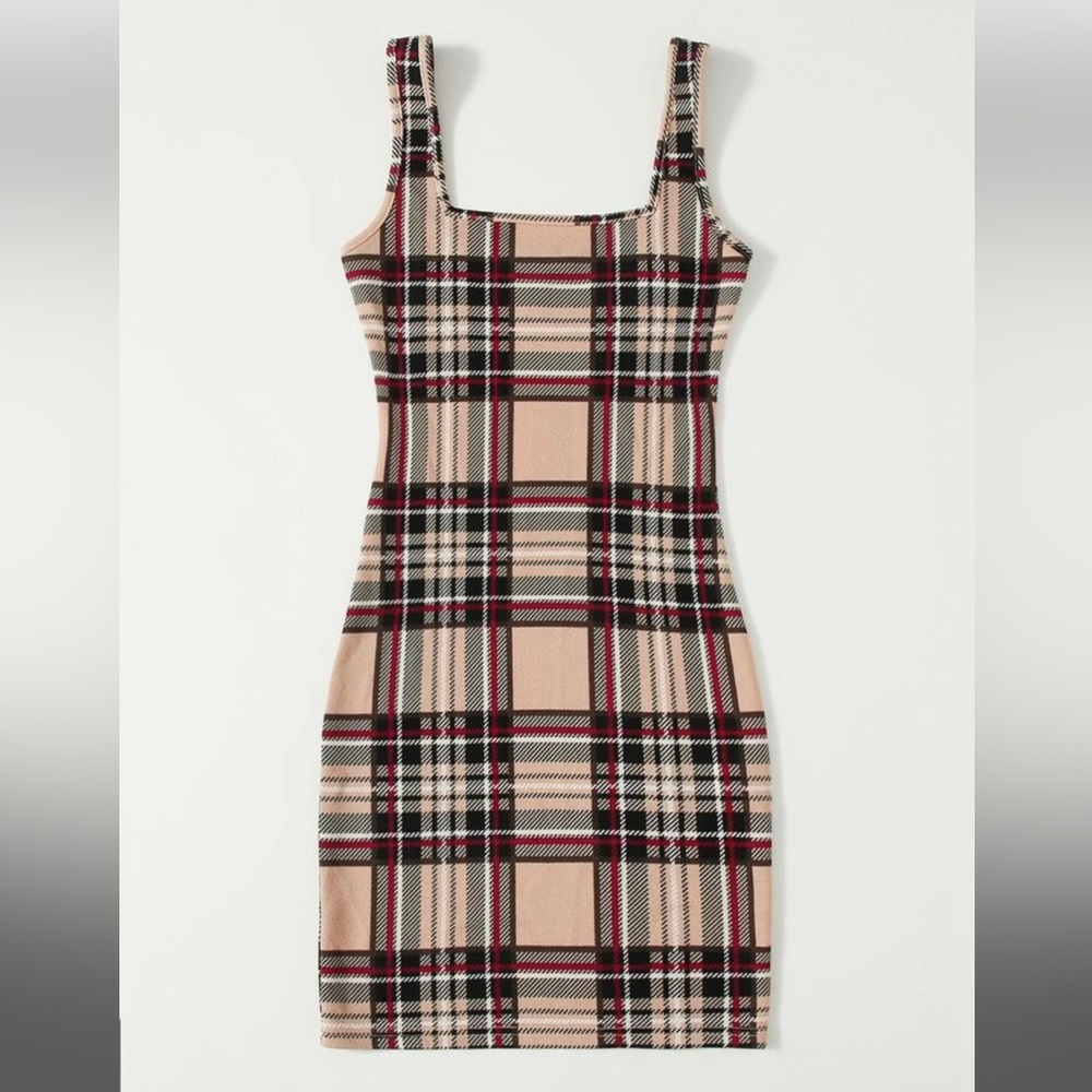 SHEIN Plaid Bodycon Dress - Size XL